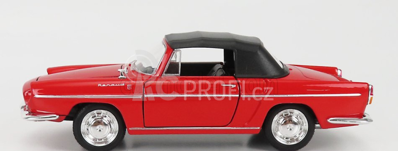 Welly Renault Caravelle Cabriolet Soft-top Closed 1959 1:24 Červená Černá
