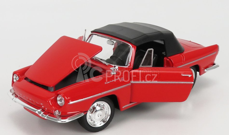 Welly Renault Caravelle Cabriolet Soft-top Closed 1959 1:24 Červená Černá