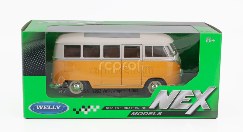 Welly Volkswagen T1 Minibus 1962 1:24 Žlutá Bílá