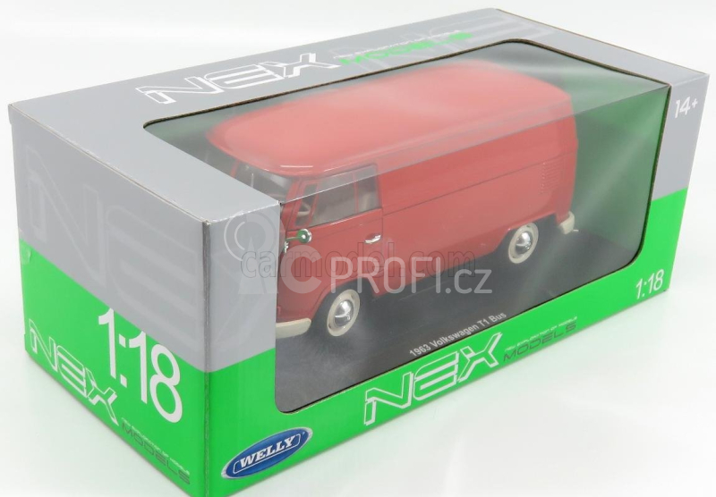 Welly Volkswagen T1 Van 1963 1:18 Red