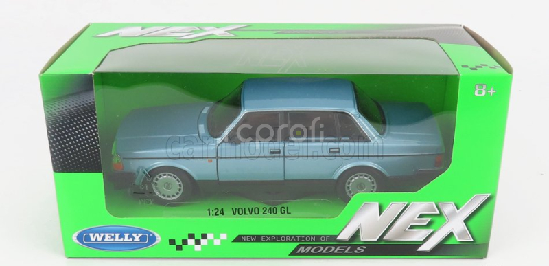 Welly Volvo 240 Gl 1986 1:24 Světle Modrá Met