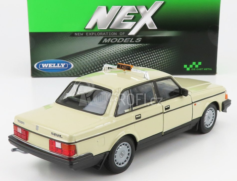 Welly Volvo 240 Gl German Taxi 1986 1:24 Cream