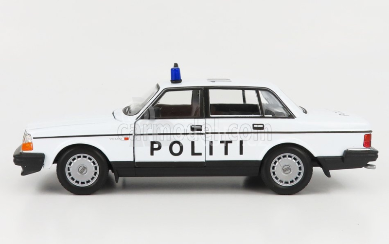 Welly Volvo 240 Gl Politi Denmark Police 1986 1:24 Bílá