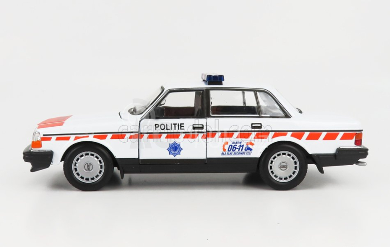 Welly Volvo 240 Gl Politie Dutch Police 1986 1:24 Bílá Oranžová