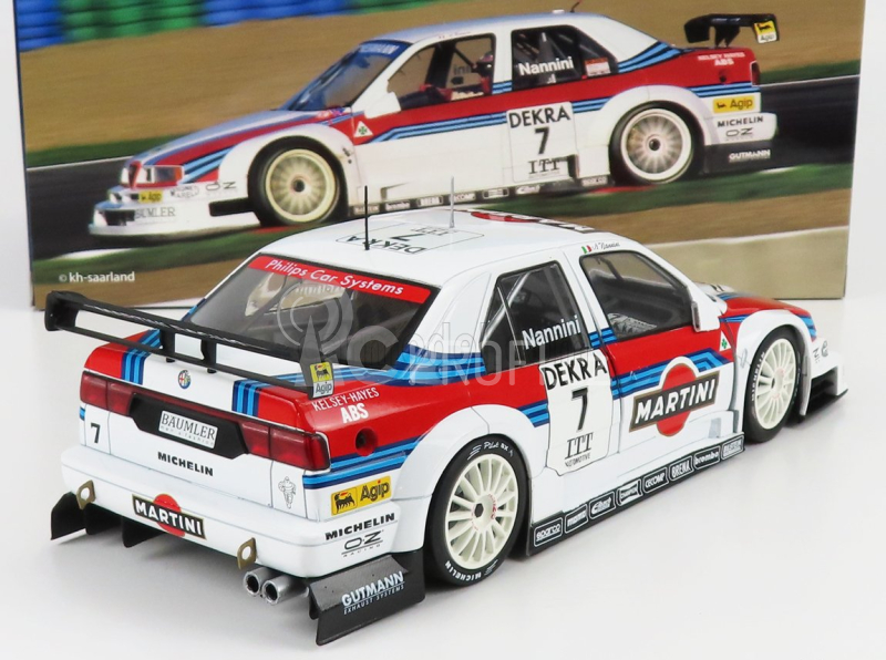 Werk83 Alfa romeo 155 V6 Ti Alfa Corse Martini Racing N 7 Dtm Itc 1995 Alessandro Nannini 1:18 Bílá