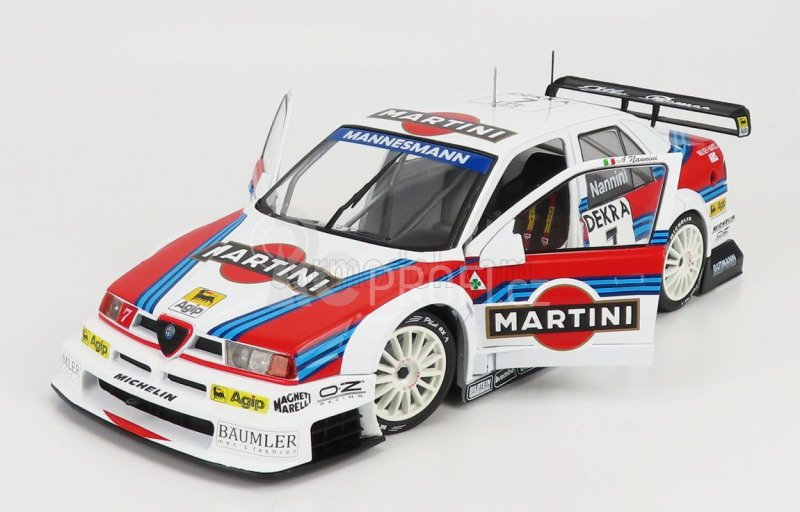 Werk83 Alfa romeo 155 V6 Ti Alfa Corse Martini Racing N 7 Dtm Itc 1995 Alessandro Nannini 1:18 Bílá