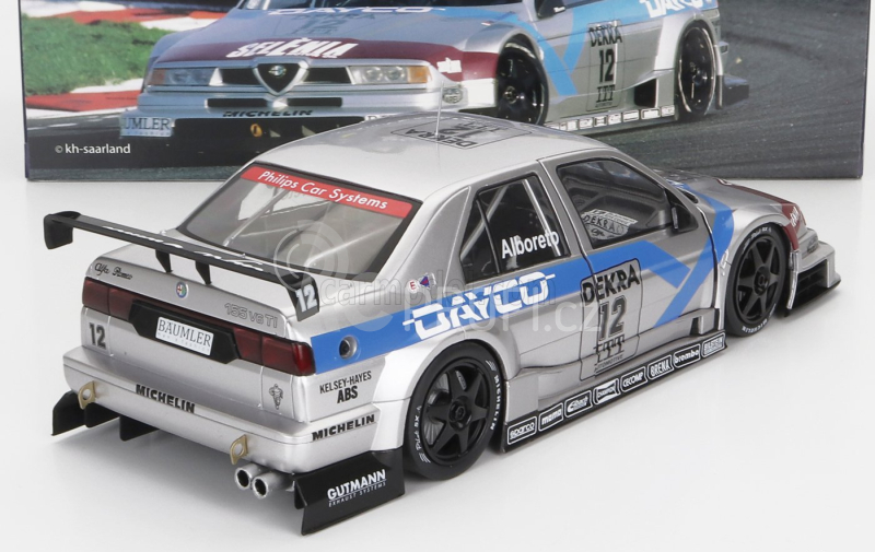 Werk83 Alfa romeo 155 V6 Ti Team Schubel Engineering Dayco N 12 Dtm Itc Season 1995 Michele Alboreto 1:18 Stříbrná Modrá Červená