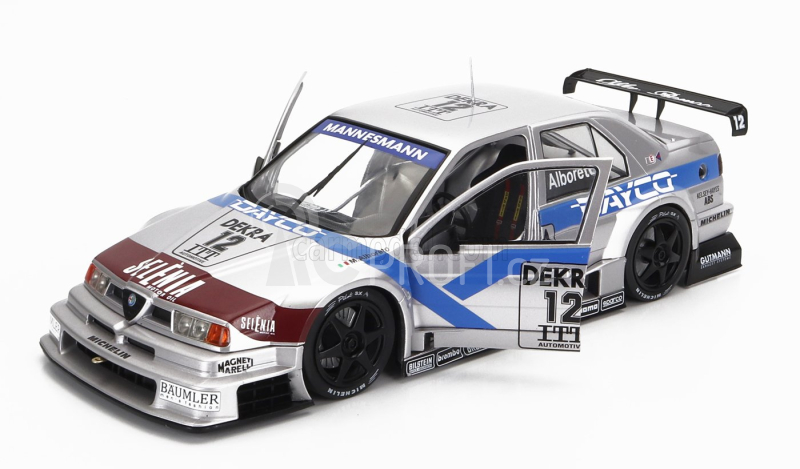 Werk83 Alfa romeo 155 V6 Ti Team Schubel Engineering Dayco N 12 Dtm Itc Season 1995 Michele Alboreto 1:18 Stříbrná Modrá Červená
