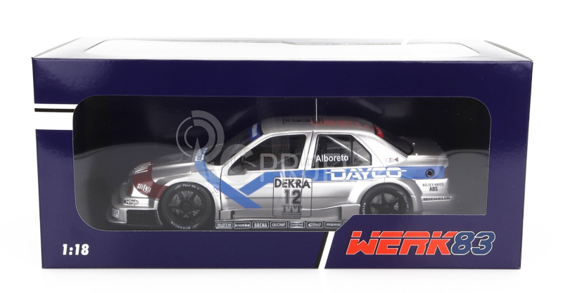 Werk83 Alfa romeo 155 V6 Ti Team Schubel Engineering Dayco N 12 Dtm Itc Season 1995 Michele Alboreto 1:18 Stříbrná Modrá Červená
