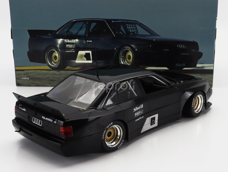 Werk83 Audi 200 Quattro Team Audi Sport N 0 Test Car Trans-am 1987 Hans Joachim Stuck - Walter Rohrl - Hurley Haywood 1:18 Matt Black