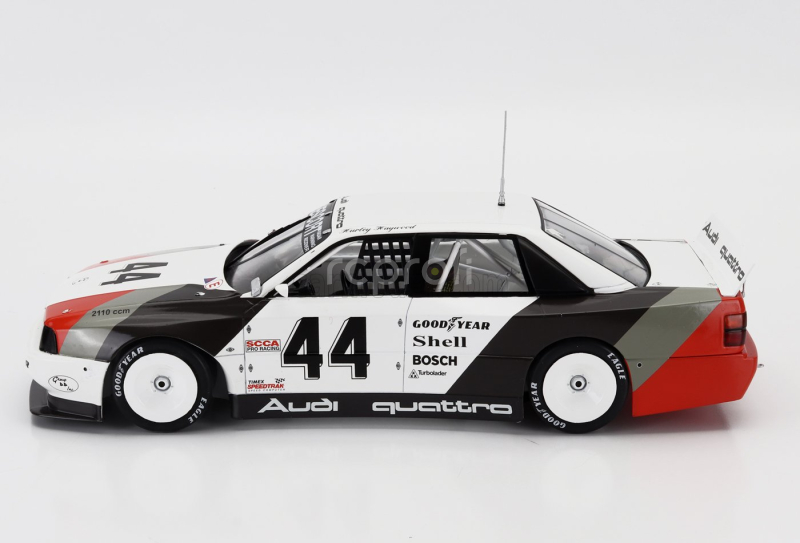 Werk83 Audi 200 Quattro Team Audi Sport N 44 Winner Trans-am Dallas 1988 Hurley Haywood 1:18 Bílá Šedá Červená