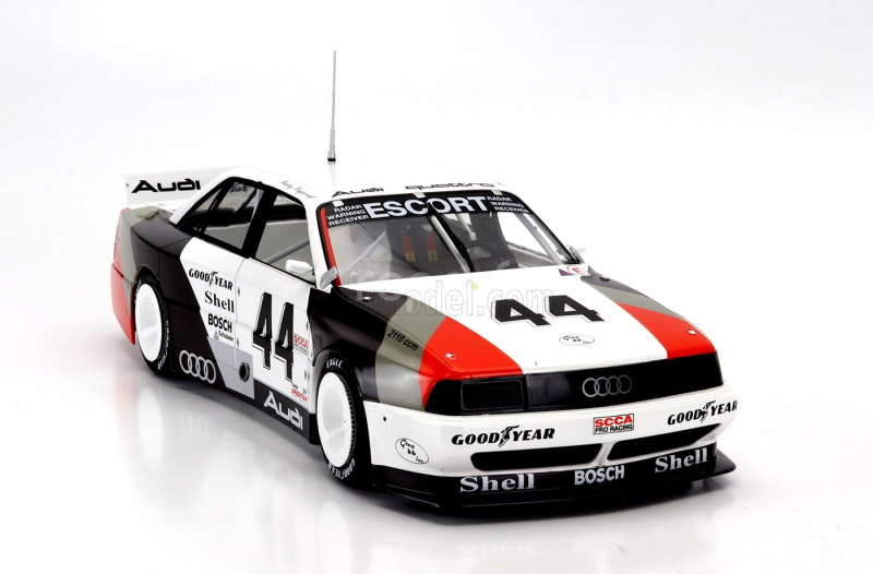 Werk83 Audi 200 Quattro Team Audi Sport N 44 Winner Trans-am Dallas 1988 Hurley Haywood 1:18 Bílá Šedá Červená