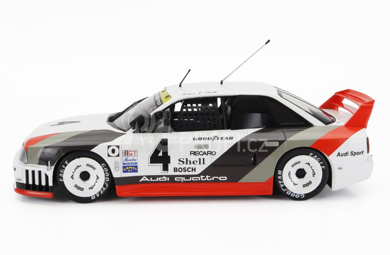 Werk83 Audi 90 Quattro Team Audi Sport N 4 2nd Portland Imsa 1989 Hans Joachim Stuck 1:18 Bílá Šedá Červená