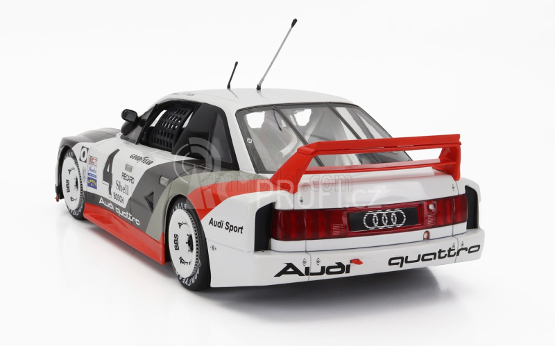 Werk83 Audi 90 Quattro Team Audi Sport N 4 2nd Portland Imsa 1989 Hans Joachim Stuck 1:18 Bílá Šedá Červená