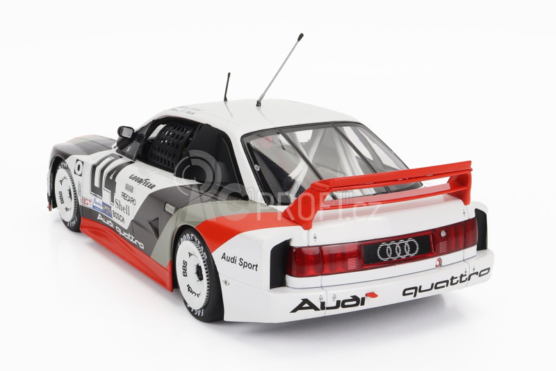 Werk83 Audi 90 Quattro Team Audi Sport N 4 Miller High Life 500km Imsa 1989 Walter Rohrl - Hans Joachim Stuck 1:18 Bílá Šedá Červená