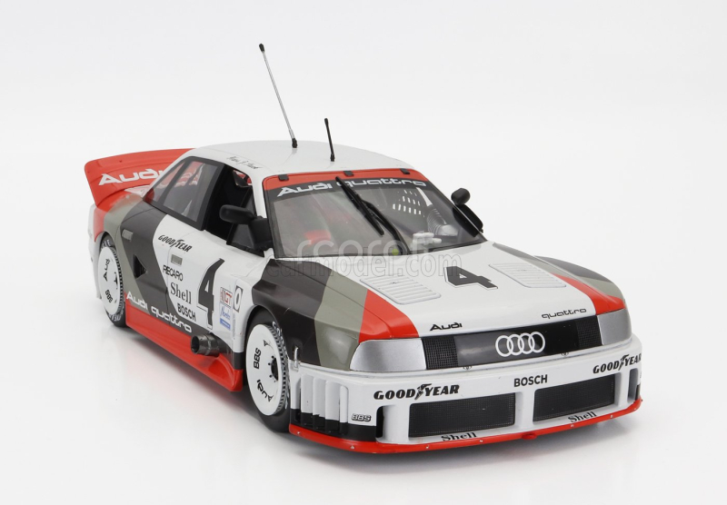 Werk83 Audi 90 Quattro Team Audi Sport N 4 Winner Imsa Laguna Seca 1989 Hans Joachim Stuck 1:18 Bílá Šedá Červená