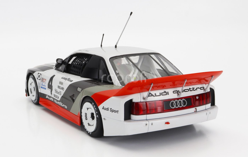 Werk83 Audi 90 Quattro Team Audi Sport N 4 Winner Imsa Laguna Seca 1989 Hans Joachim Stuck 1:18 Bílá Šedá Červená