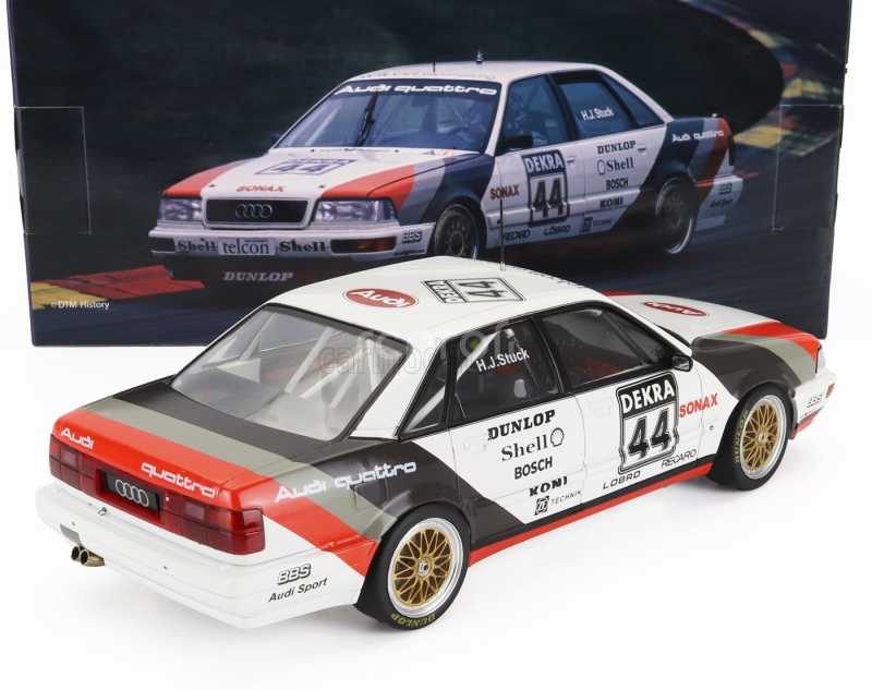 Werk83 Audi Quattro V8 Team Schmidt Motorsport Technik N 44 Winner Dtm Season 1990 Hans Joachim Stuck 1:18 Bílá Šedá Červená