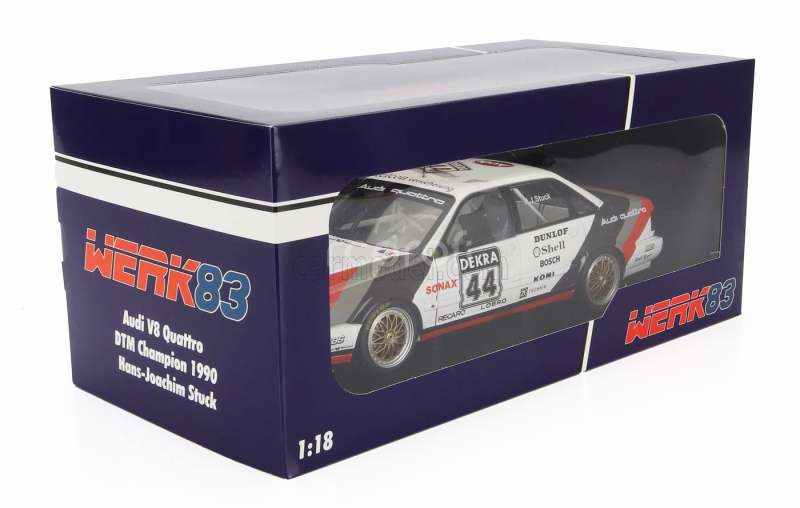Werk83 Audi Quattro V8 Team Schmidt Motorsport Technik N 44 Winner Dtm Season 1990 Hans Joachim Stuck 1:18 Bílá Šedá Červená