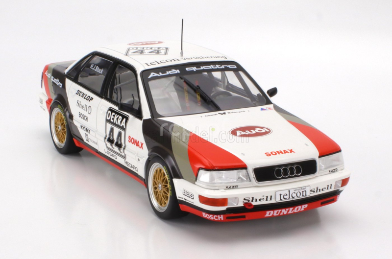 Werk83 Audi Quattro V8 Team Schmidt Motorsport Technik N 44 Winner Dtm Season 1990 Hans Joachim Stuck 1:18 Bílá Šedá Červená