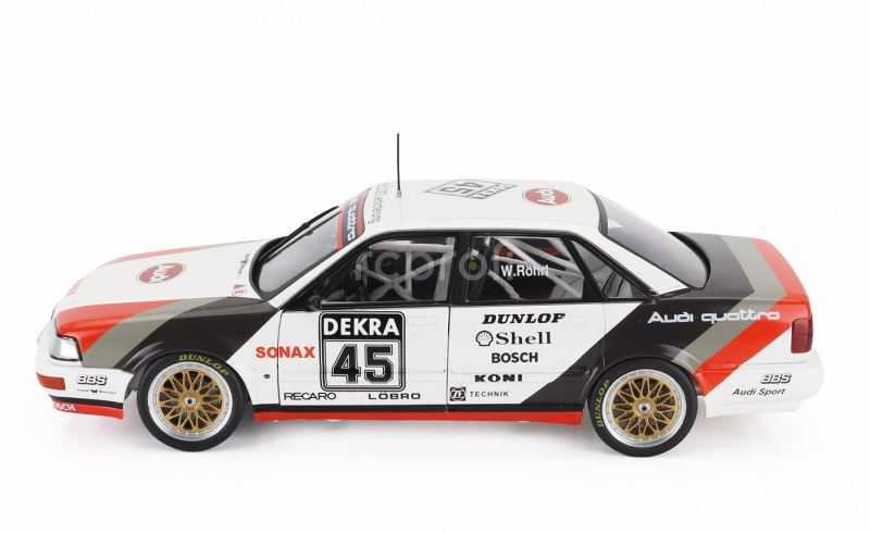 Werk83 Audi Quattro V8 Team Schmidt Motorsport Technik N 45 Dtm Season 1990 Walter Rohrl 1:18 Bílá Šedá Červená
