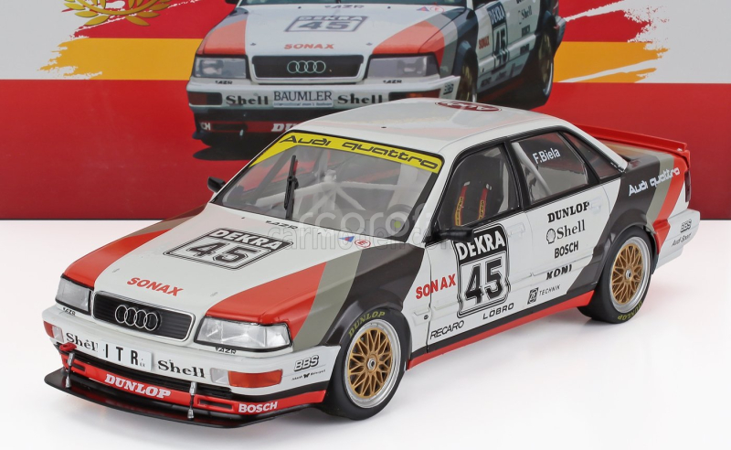 Werk83 Audi V8 Quattro Team Azr N 45 Champion Dtm Season 1991 Frank Biela 1:18 Bílá Červená Černá