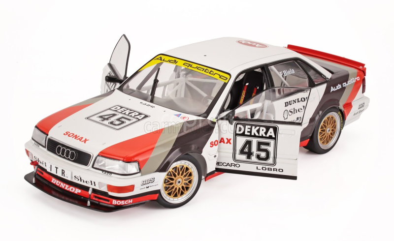 Werk83 Audi V8 Quattro Team Azr N 45 Champion Dtm Season 1991 Frank Biela 1:18 Bílá Červená Černá