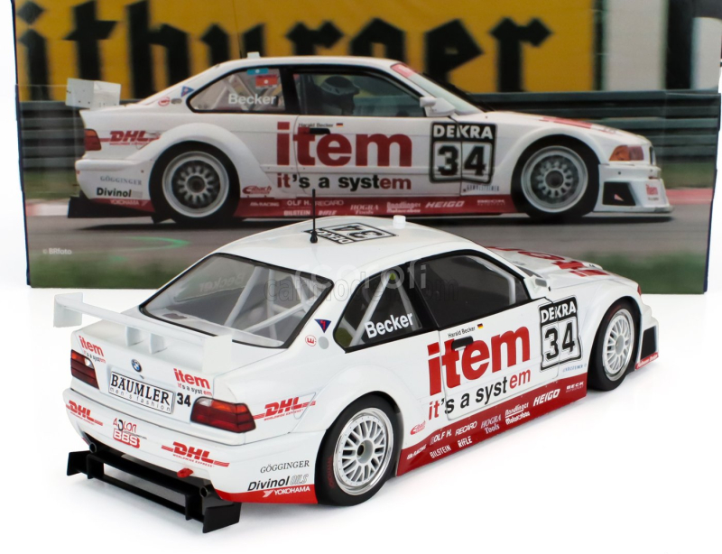Werk83 BMW 3-series 325i Coupe (e36) Team Ws-dhl N 34 Dtm Season 1994 Harald Becker 1:18 Bílá Červená