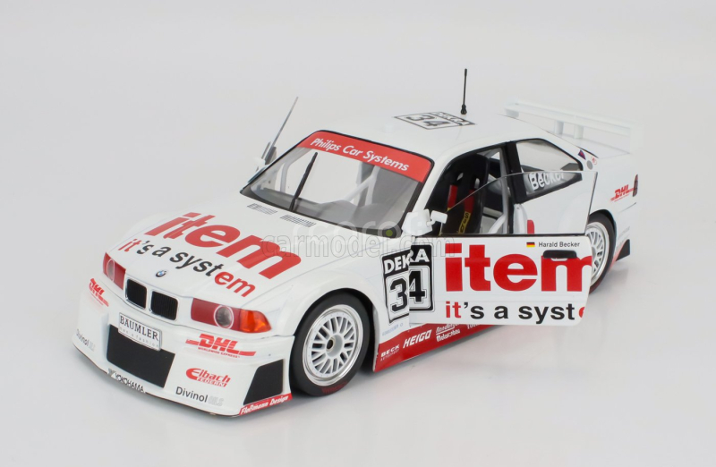 Werk83 BMW 3-series 325i Coupe (e36) Team Ws-dhl N 34 Dtm Season 1994 Harald Becker 1:18 Bílá Červená