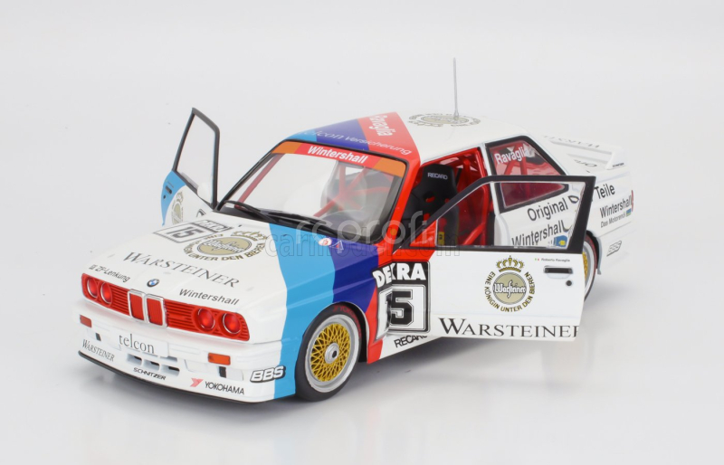 Werk83 BMW 3-series M3 (e30) Team Schnitzer Warsteiner N 15 Winner Dtm Season 1989 Roberto Ravaglia 1:18 Bílá Červená Modrá