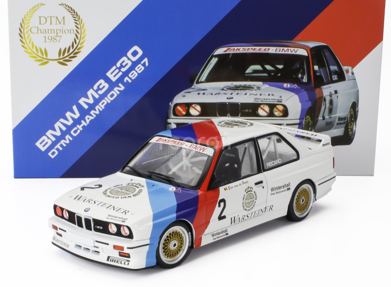 Werk83 BMW 3-series M3 (e30) Team Zakspeed Bmw N 2 Champion Dtm Season 1987 Eric Van De Poele 1:18 Bílá Modrá Červená