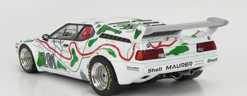 Werk83 BMW M1 (e26) Team Bmw Motorsport N 201 3rd 1000 Km Adac Nurburgring 1980 N.piquet - H.j.stuck 1:18 Bílá Zelená Červená