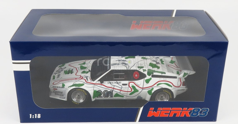 Werk83 BMW M1 (e26) Team Bmw Motorsport N 201 3rd 1000 Km Adac Nurburgring 1980 N.piquet - H.j.stuck 1:18 Bílá Zelená Červená