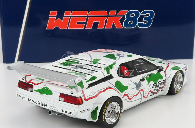 Werk83 BMW M1 (e26) Team Bmw Motorsport N 201 3rd 1000 Km Adac Nurburgring 1980 N.piquet - H.j.stuck 1:18 Bílá Zelená Červená