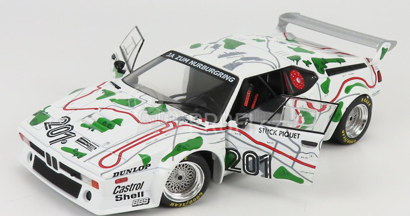 Werk83 BMW M1 (e26) Team Bmw Motorsport N 201 3rd 1000 Km Adac Nurburgring 1980 N.piquet - H.j.stuck 1:18 Bílá Zelená Červená