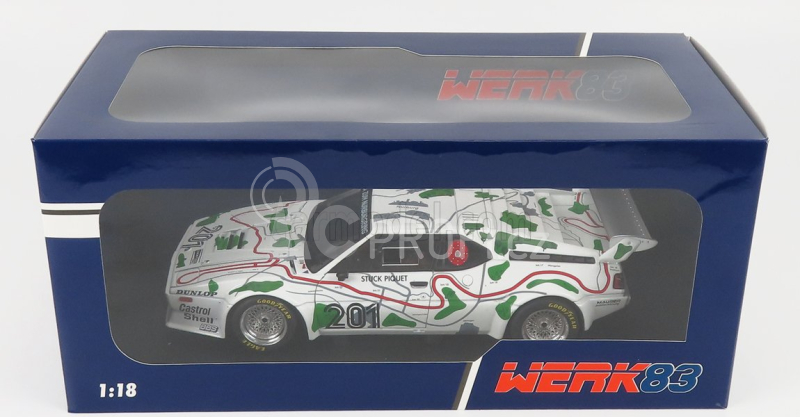 Werk83 BMW M1 (e26) Team Bmw Motorsport N 201 3rd 1000 Km Adac Nurburgring 1980 N.piquet - H.j.stuck 1:18 Bílá Zelená Červená