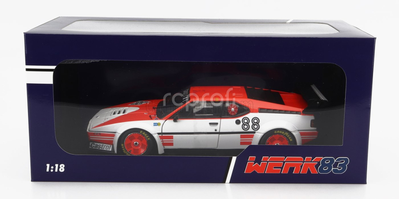 Werk83 BMW M1 (e26) Team Gs N 88 Procar Series 1980 John Watson - With Decals 1:18 Bílá Červená