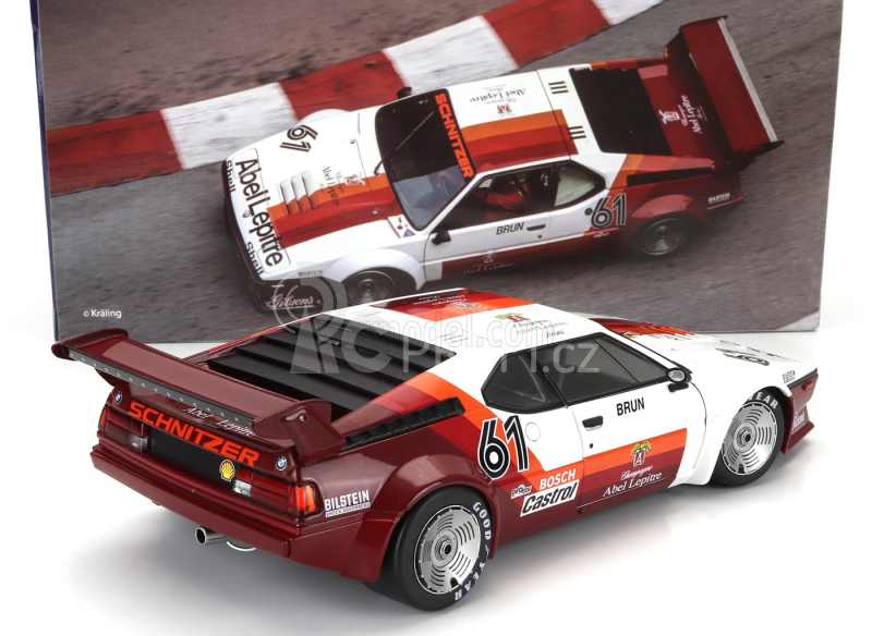 Werk83 BMW M1 M88 3.5l N 61 Procar Series Monaco Race 1980 Walter Brun 1:18 Červená Bílá
