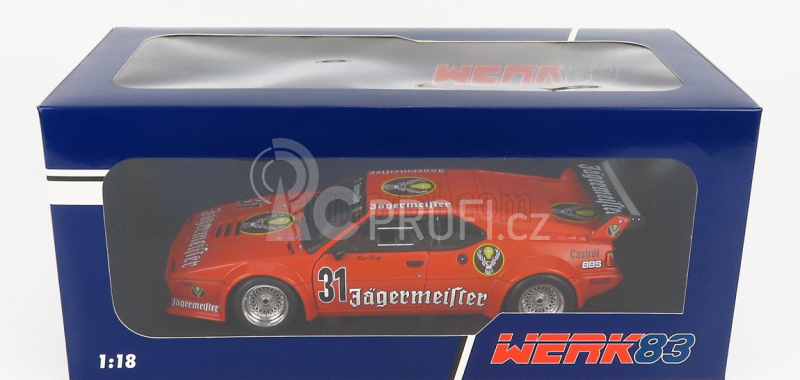 Werk83 BMW M1 Procar (e26) Team Jagermeister N 31 Drt Nurburgring 1982 Kurt Konig 1:18 Orange