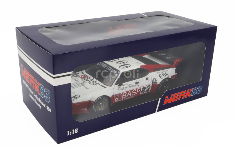 Werk83 BMW M1 Procar N 82 Procar Series 1980 Johnny Cecotto 1:18 Červená Bílá