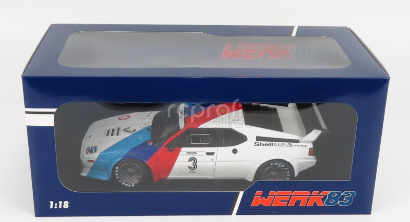 Werk83 BMW M1 Procar Team Bmw Motorsport N 3 Procar Series Hockenheim 1979 D.pironi 1:18 Bílá Červená Modrá