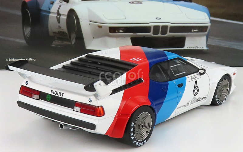 Werk83 BMW M1 Werksdesign N 6 Procar Series 1979 Nelson Piquet 1:18 Bílá Modrá Červená