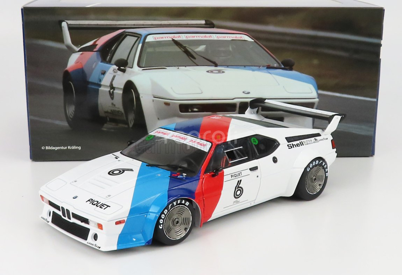 Werk83 BMW M1 Werksdesign N 6 Procar Series 1979 Nelson Piquet 1:18 Bílá Modrá Červená