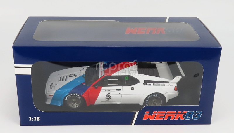 Werk83 BMW M1 Werksdesign N 6 Procar Series 1979 Nelson Piquet 1:18 Bílá Modrá Červená
