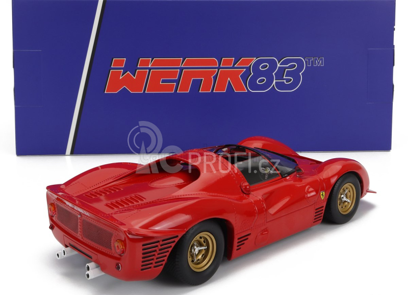 Werk83 Ferrari 330 P3 4.0l V12 Spider Plain Body Version Open Roof 1966 1:18 Red