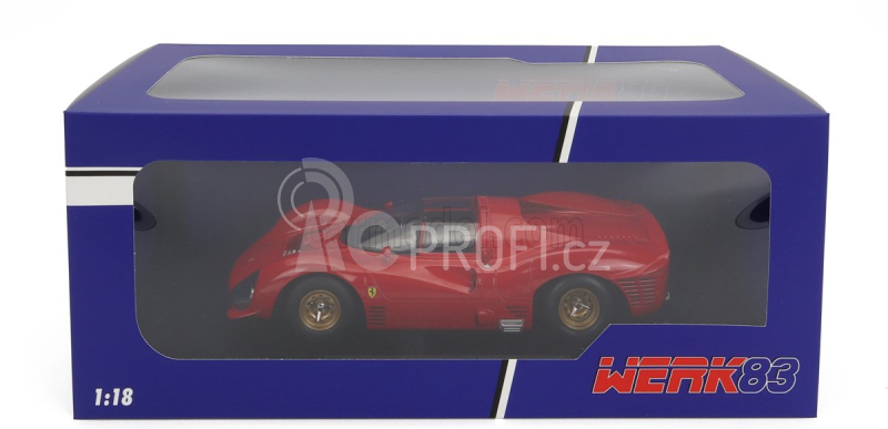 Werk83 Ferrari 330 P3 4.0l V12 Spider Plain Body Version Open Roof 1966 1:18 Red