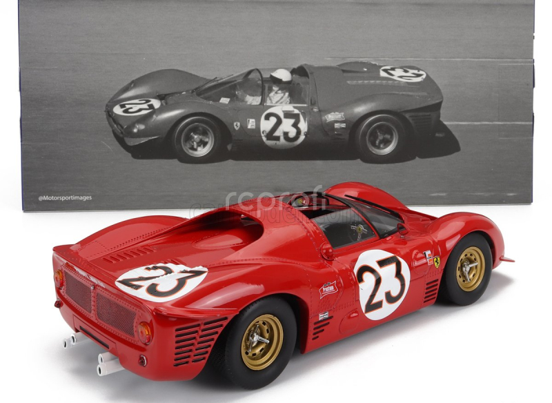 Werk83 Ferrari 330 P3 4.0l V12 Spider Team Ferrari Spa Sefac N 23 Winner 24h Daytona 1967 Lorenzo Bandini - Chris Amon 1:18 Red