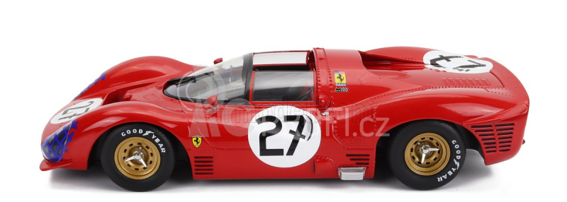 Werk83 Ferrari 330 P3 4.0l V12 Spider Team N.a.r.t. North American Racing N 27 24h Le Mans 1966 Pedro Rodriguez - Richie Ginther 1:18 Red