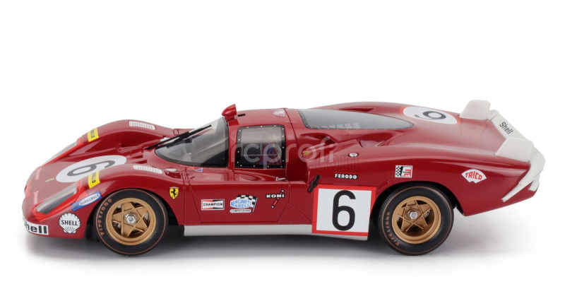 Werk83 Ferrari 512s 5.0l V12 Long Tail Team Sefac Spa Ferrari N 6 24h Le Mans 1970 Ignazio Giunti - Nino Vaccarella 1:18 Red