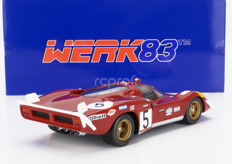 Werk83 Ferrari 512s 5.0l V12 Team Sefac Spa Ferrari N 5 24h Le Mans 1970 Jacky Ickx - Peter Schetty 1:18 Red